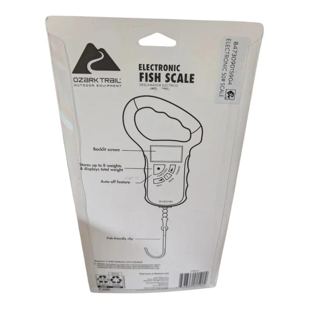 Ozark Trail Electronic Fish Scale 50 LB/22 kG New‎